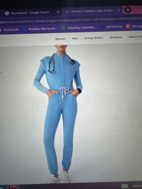 Fig Rafaela cargo Srcub Jumpsuit